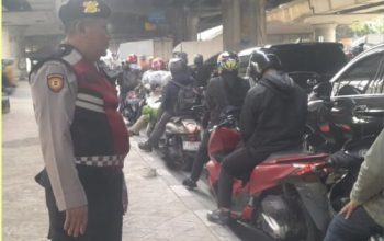 Strong Point Pagi Polsek Cempaka Putih Hadirkan Kelancaran Arus Lalu Lintas dan Cegah Kejahatan Jalanan