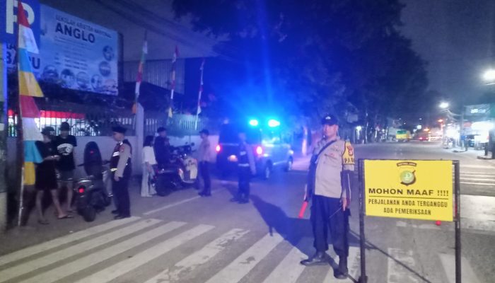 Patroli dan Razia Dini Hari Polsek Cempaka Putih Jaga Situasi Tetap Kondusif