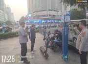 Patroli Presisi Polsek Metro Menteng di MH Thamrin, Cegah Kejahatan Jalanan dan Jaga Rasa Aman