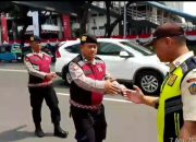 Patroli Jalan Kaki Unit Samapta Polsek Sawah Besar Sambangi Kemenkeu, Pastikan Situasi Kamtibmas Tetap Kondusif