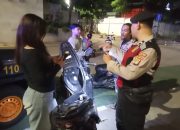 Cegah Kejahatan Malam Hari, Polsek Metro Tanah Abang Gelar Razia Di Jalan Kh. Mas Mansyur