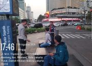 Patroli Jalan Kaki Menteng Perkuat Pengamanan Jalan Mh Thamrin, Polisi Cegah Kejahatan Jalanan