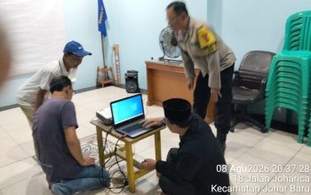 Jaga Kondusivitas, Polisi dan Pengurus RW 04 Johar Baru Perkuat Koordinasi