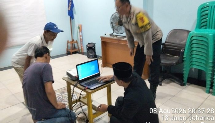 Jaga Kondusivitas, Polisi dan Pengurus RW 04 Johar Baru Perkuat Koordinasi