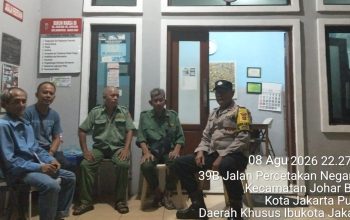 Kewaspadaan Diperkuat, Warga RW 06 Johar Baru Bersama Jaga Keamanan Lingkungan
