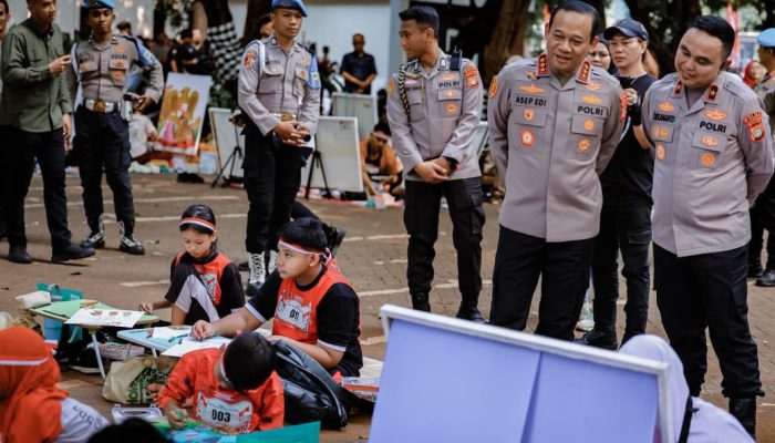 Semarak HUT ke-81 Kemerdekaan RI, Polda Metro Jaya Gelar Festival UMKM dan Lomba Melukis