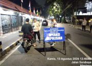 Razia Tengah Malam di Jalan Surabaya, Lima Motor Tanpa Surat Terjaring Cipkon