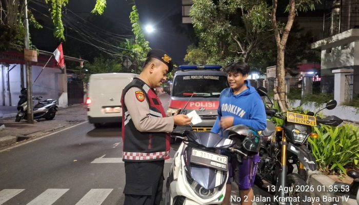 Polisi Persempit Ruang Gerak Kejahatan Jalanan, Cipta Kondisi Digelar Dini Hari