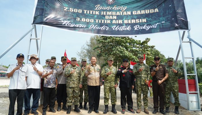 Pangdam II/Sriwijaya Resmikan Jembatan Garuda Merah Putih di Bangka Tengah