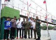 Dandim 0402/OKI Dampingi Danrem 044/Gapo Launching 2.500 Titik Jembatan Garuda dan 3.000 Titik Air Bersih