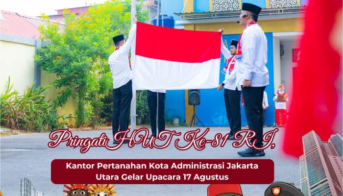 Khidmat Peringati HUT ke-81 RI, Pegawai Kantah Jakut Padukan Semangat Kemerdekaan dan Keberagaman Budaya