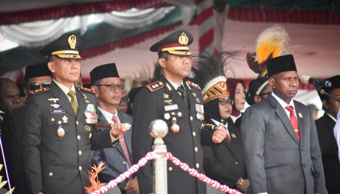 Semangat Kemerdekaan, Dandim 1710/Mimika Hadiri Upacara HUT ke-81 RI di Timika