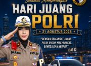 Ucapan Selamat Hari Juang Polri Kompol Darmawati, SE, SH, MH, Kepala KA Induk PJR BSD Korlantas Polri, mengucapkan Selamat Hari Juang Polri