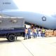 Mendukung Penuh Penanganan Karhutla, TNI AU Terbangkan A-400M Bawa Bantuan Presiden RI Yang Dikirim oleh Kemhan-Kementan