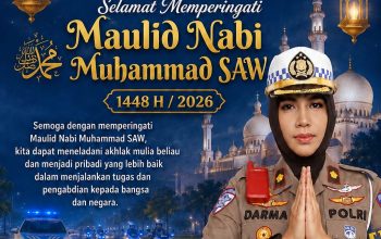 Keluarga Besar Polantas Karib Ka Induk PJR BSD Korlantas Polri Mengucapkan Selamat Memperingati Maulid Nabi SAW 1448 H 2026