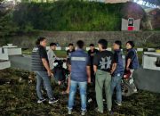 URC Polres Halteng Sisir Titik Rawan Temui Warga Malam