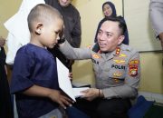Jelang Pengamanan Aksi, Polres Jakpus Gelar Pengajian dan Santuni 100 Anak Yatim