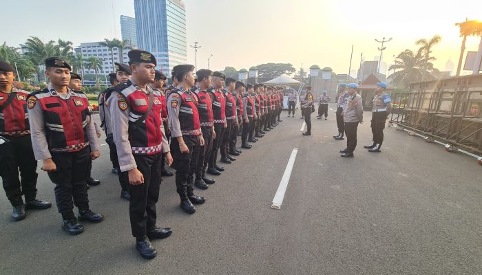 18.504 Personel Dikerahkan Layani Aksi Unjuk Rasa di Jakarta Pusat