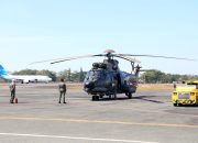 Pantau Dari Langit, Lanud Sjamsudin Noor Dukung Patroli Udara Helikopter Caracal TNI AU Dalam Penanganan Karhutla di Kasel