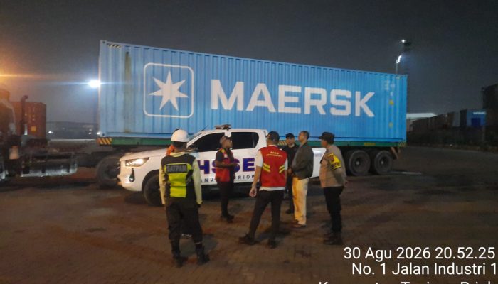 Patroli Dialogis Polsubsektor Inggom, Polres Pelabuhan Tanjung Priok Ajak Satpam dan Pekerja Bersama Jaga Kamtibmas