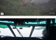 Lanud Roesmin Nurjadin Kerahkan Helikopter Caracal Pantau Titik Api Karhutla di Wilayah Riau