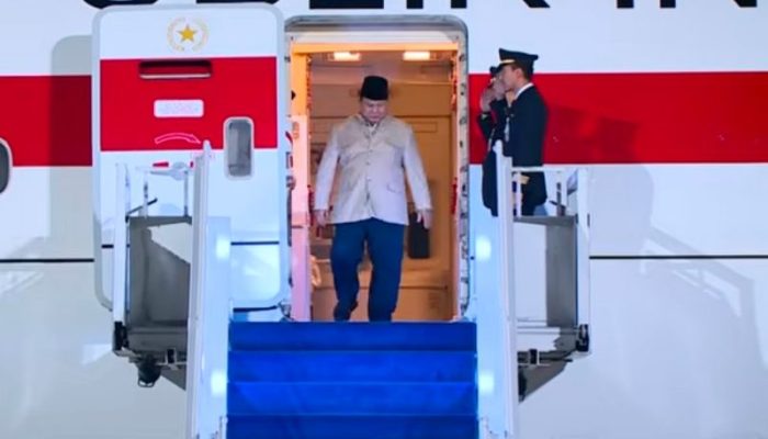 Prabowo tiba di Tanah Air usai kunjungan ke Vladivostok Rusia