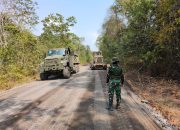 Wadan Kodiklat TNI Tinjau Proyek Pengerasan Jalan Encap Super Garuda Shield 2026 di Baturaja