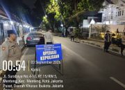 Cegah Kejahatan Jalanan, Polsek Metro Menteng Razia Pengendara di Jalan Surabaya