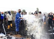 Gunakan Cairan Khusus, Metode Undercooling Dikerahkan; Gubernur, Danlanud, dan Forkopimda Kalsel Bersinergi di Titik Api Atasi Karhutla