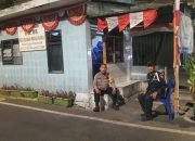 Tengah Malam Sambangi Satkamling, Bhabinkamtibmas Pasar Baru Ajak Warga Jaga Kamtibmas