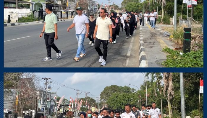 Jaga Kebugaran, Pererat Kebersamaan, LPKA Kelas II Tenggarong Gelar Jalan Santai