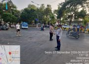 Polsek Senen Gatur Lalin di Sejumlah Titik, Antisipasi Kemacetan dan Gangguan Kamtibmas