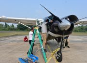 Pilot Cessna Caravan yang Berhome Base di Lanud RSN senantiasa Siap Dukung Modifikasi Cuaca di Riau