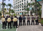 Pastikan Kesiapan Pengamanan, Polsek Metro Tanah Abang Gelar apel Pelayanan Unjuk rasa di Apartemen Pavilion