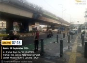 Polisi Atur Lalu Lintas Pagi di Sejumlah Titik Senen, Arus Ramai Lancar