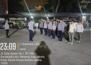 Jelang Tengah Malam, 14 Personel Tiga Pilar Sisir Titik Rawan Tawuran di Menteng