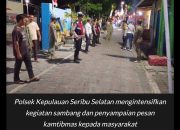 Layanan Polisi 110 Disosialisasikan, Polsek Kepulauan Seribu Selatan Imbau Warga Waspada Kebakaran Lahan dan Gelombang Tinggi