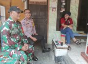 Bhabinkamtibmas-Babinsa Blusukan Kampung Rawa, Warga Diajak Cegah Kejahatan dan Kebakaran