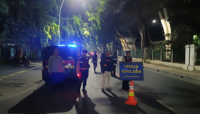 Cegah Kejahatan Malam, Polsek Sawah Besar Gelar Operasi Cipta Kondisi Stasioner