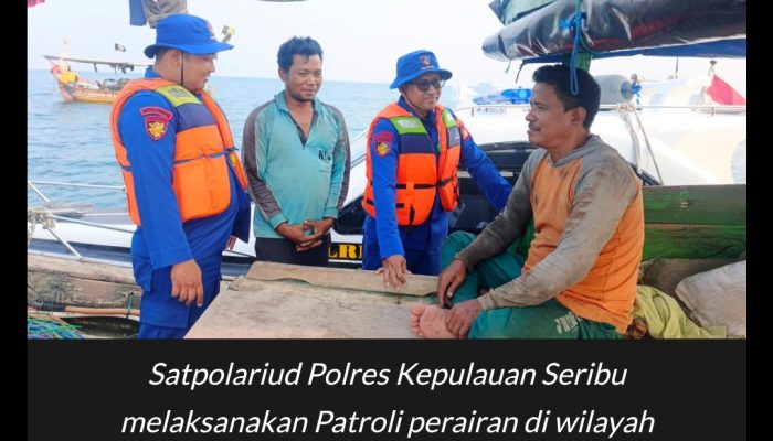 Satpolairud Polres Kepulauan Seribu Imbau Nelayan untuk Menghubungi Layanan Polisi 110 Waspada Angin Kencang dan Ombak Tinggi