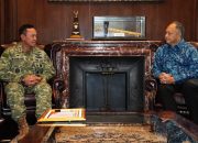 Wadan Kodiklat TNI Anjangsana Ke Kediaman Marsekal TNI (Purn) Fadjar Prasetyo