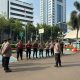 Polres Metro Jakarta Pusat Gelar Apel Pelayanan Aksi Unjuk Rasa di Kantor OJK