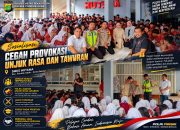 POLSEK PONDOK GEDE GELAR SOSIALISASI KAMTIBMAS DI SMKS HUTAMA, AJAK PELAJAR TOLAK PROVOKASI UNJUK RASA DAN TAWURAN