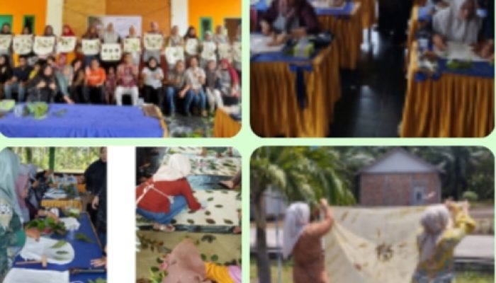 Daun Mangrove Naik Kelas: Tim Universitas Riau Latih Perempuan Pesisir Bengkalis Membuat Ecoprint