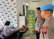 65 Personel Polres Kebumen Daftar Donorkan Darah, PMI Sebut Kebutuhan Mencapai 125 Kantong per Hari