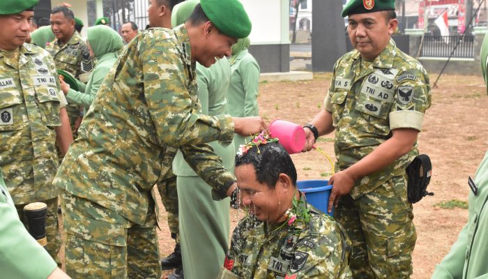 Dandim 0418/Palembang Pimpin Korps Raport, 41 Prajurit Naik Pangkat di Lingkungan Kodim 0418/Palembang