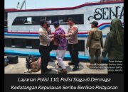 Layanan Polisi 110, Polisi Siaga di Dermaga Kedatangan Kepulauan Seribu Berikan Pelayanan Humanis