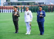 Panglima TNI Tinjau Gladi Bersih Upacara HUT Ke-81 TNI