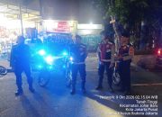 Dini Hari, Polsek Johar Baru Gelar Strong Point di TL Galur Antisipasi 3C dan Tawuran