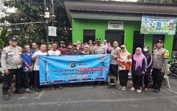 Jaga Jakarta On The Spot di Tanah Tinggi, Polsek Johar Baru Ajak Warga Cegah Tawuran dan Kejahatan Jalanan